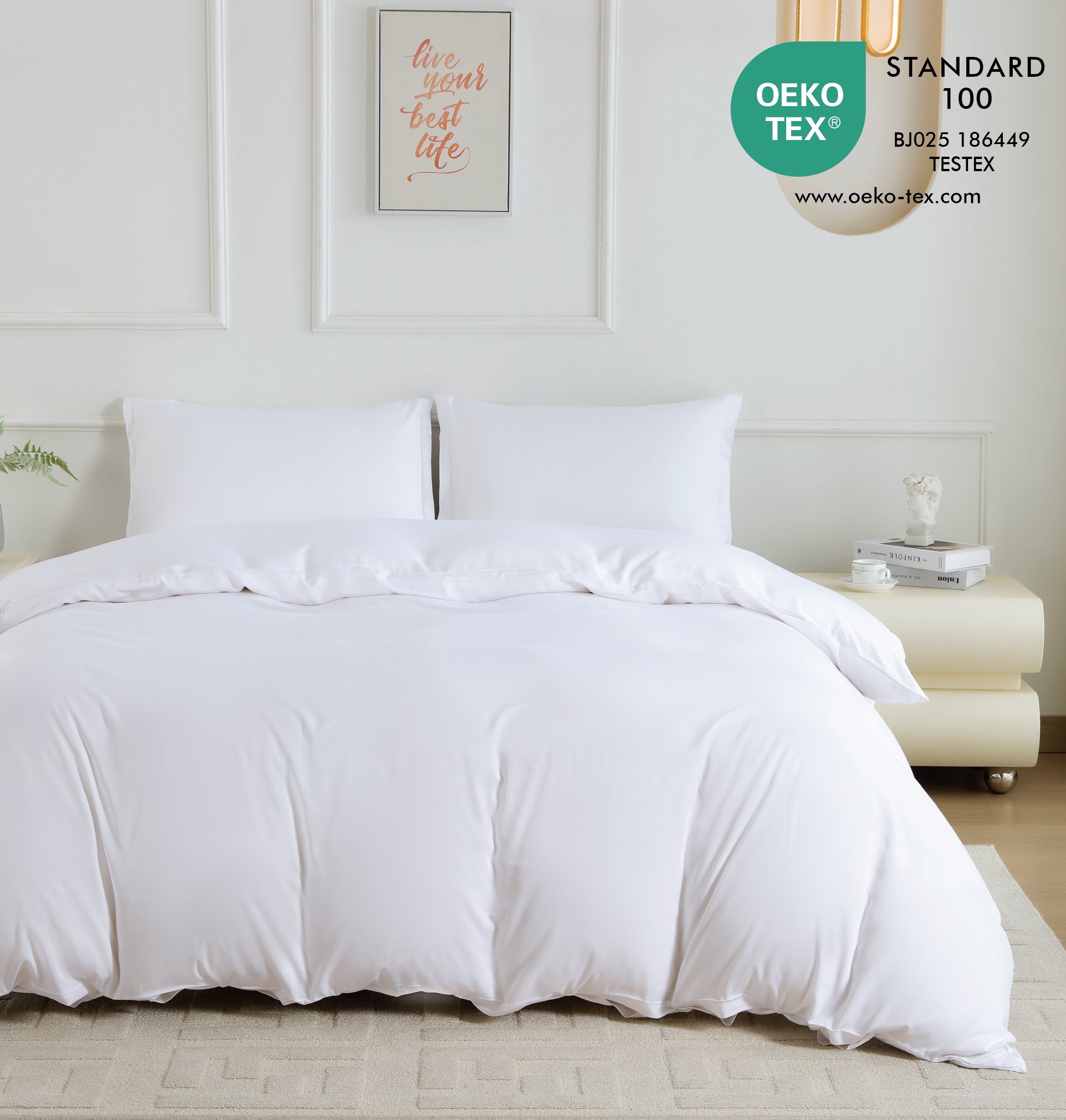 Bamboo Duvet Cover White