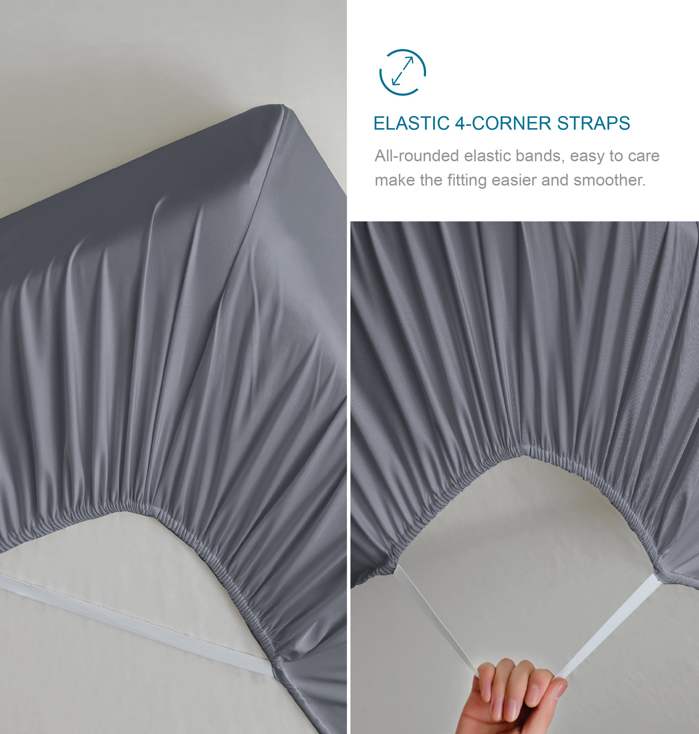 Bamboo Sheets Grey