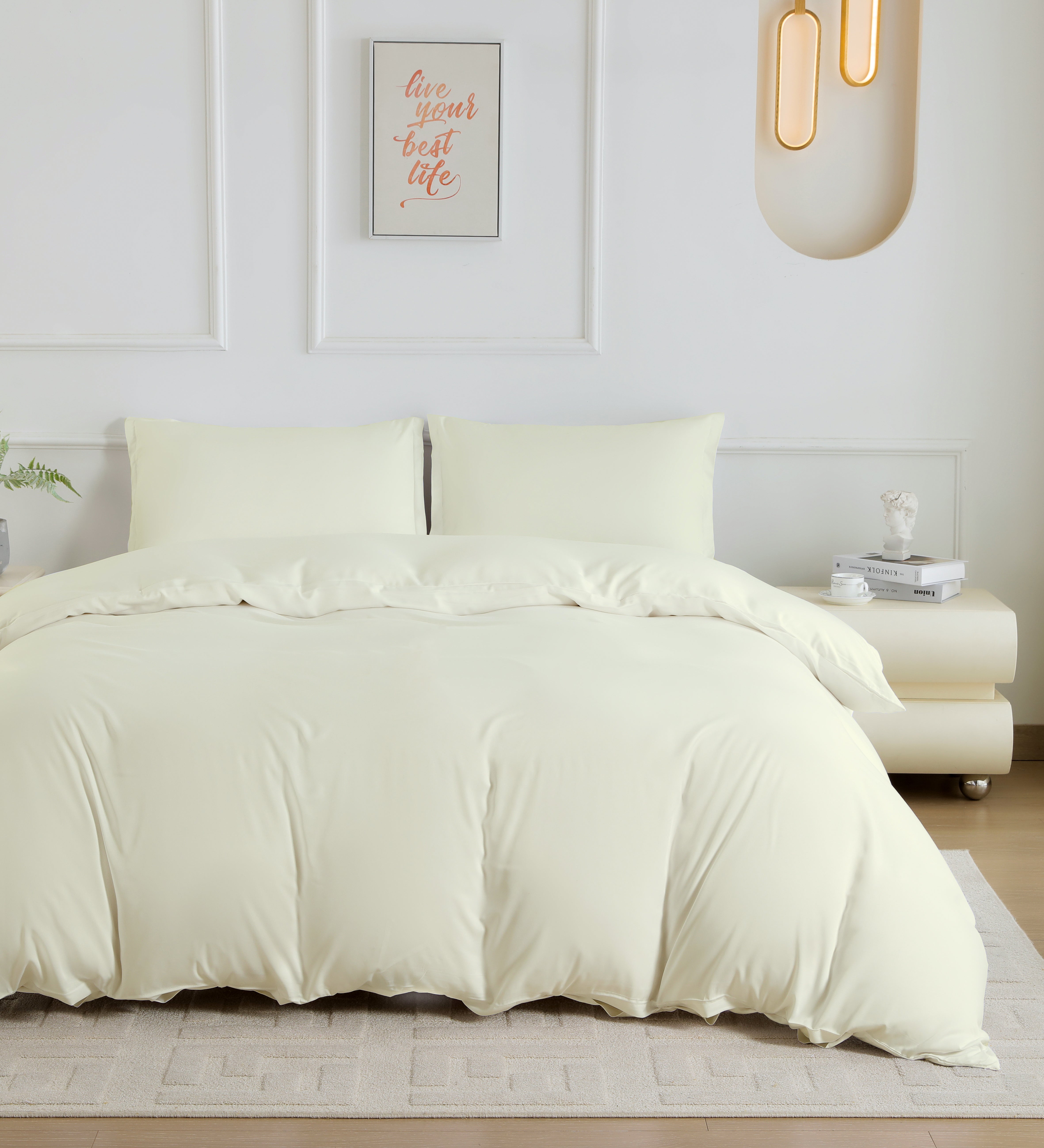 Bamboo Duvet Cover Cream