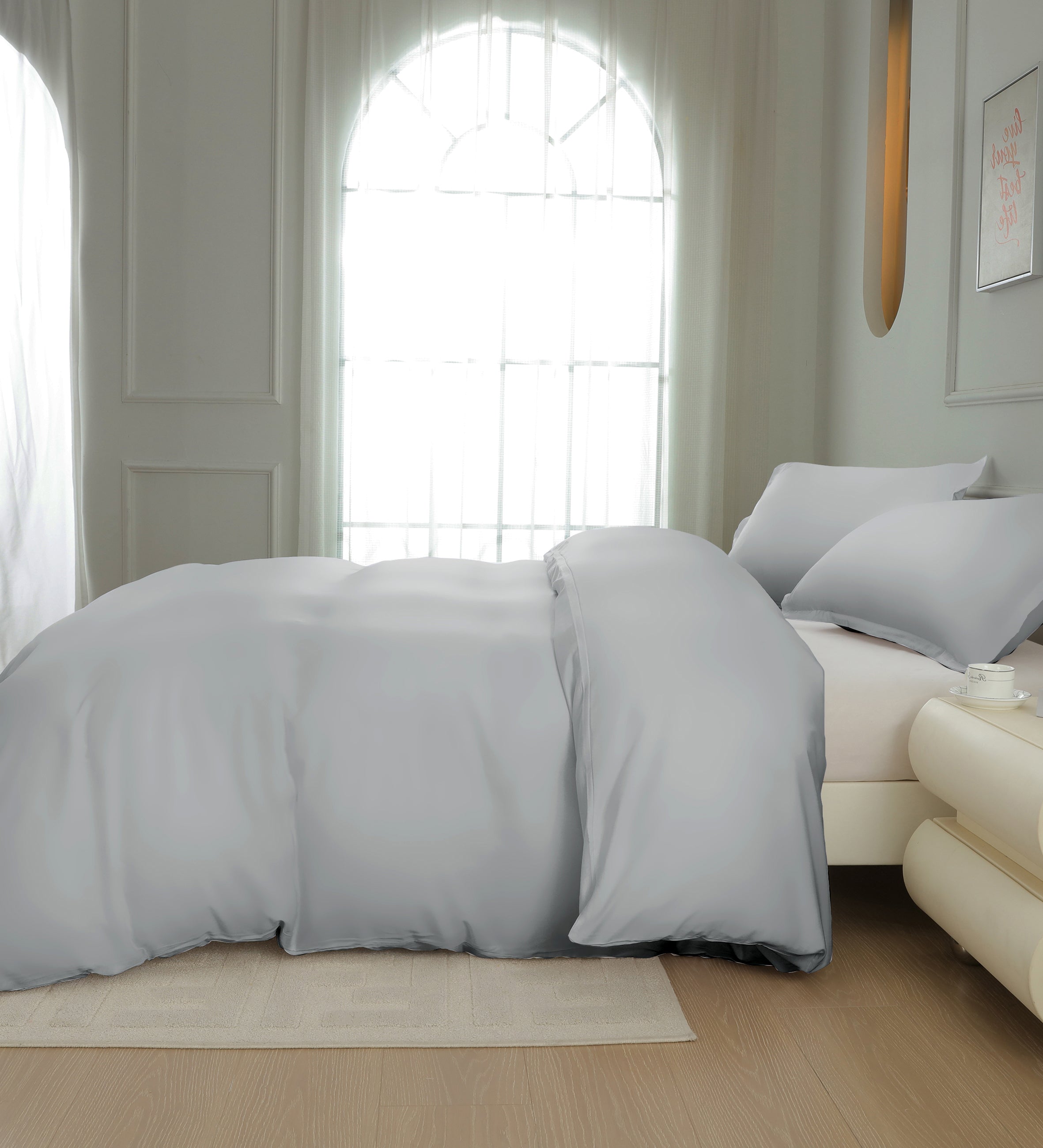 Bamboo Duvet Cover Silver